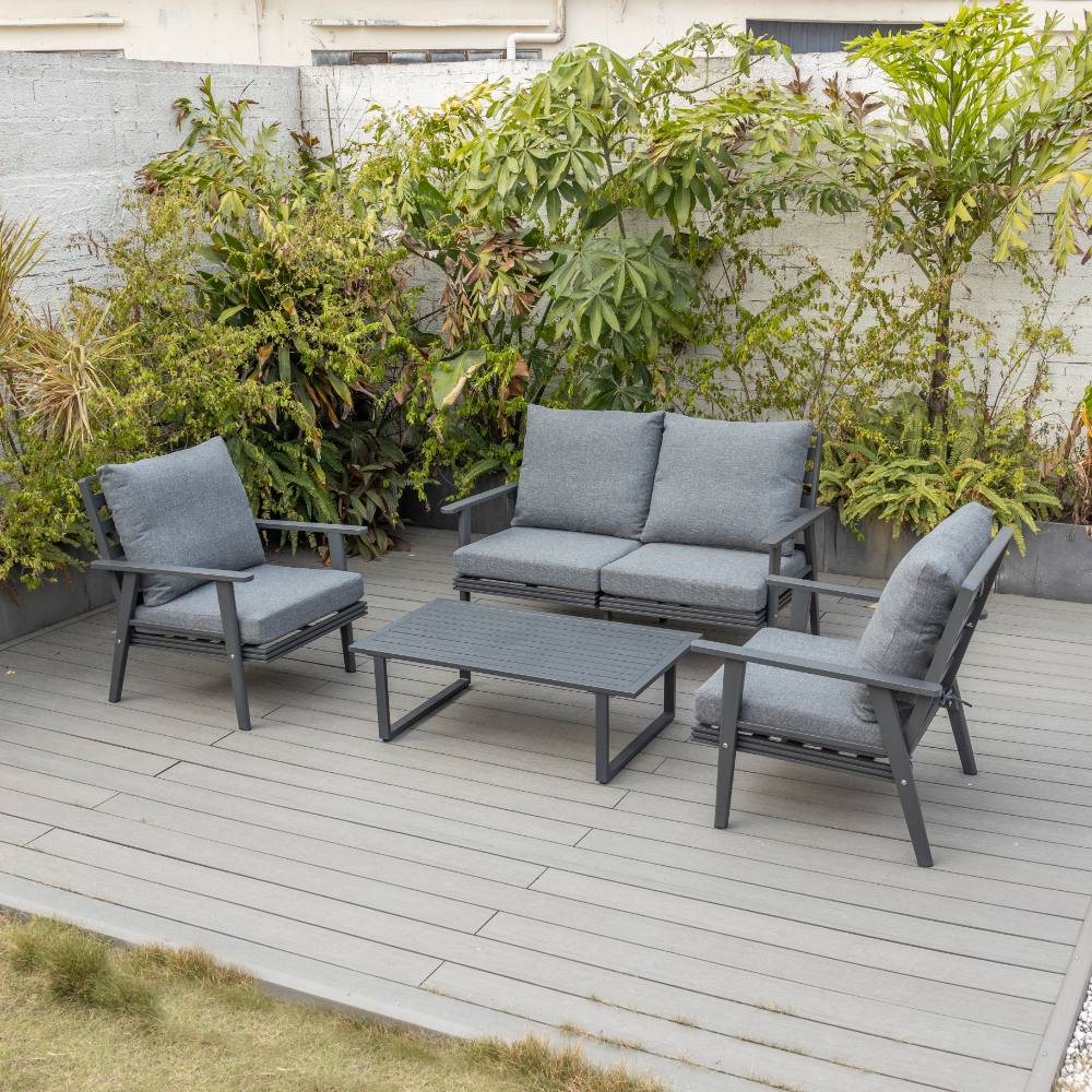 Coogee 4 Piece Lounge - Gunmetal image 9