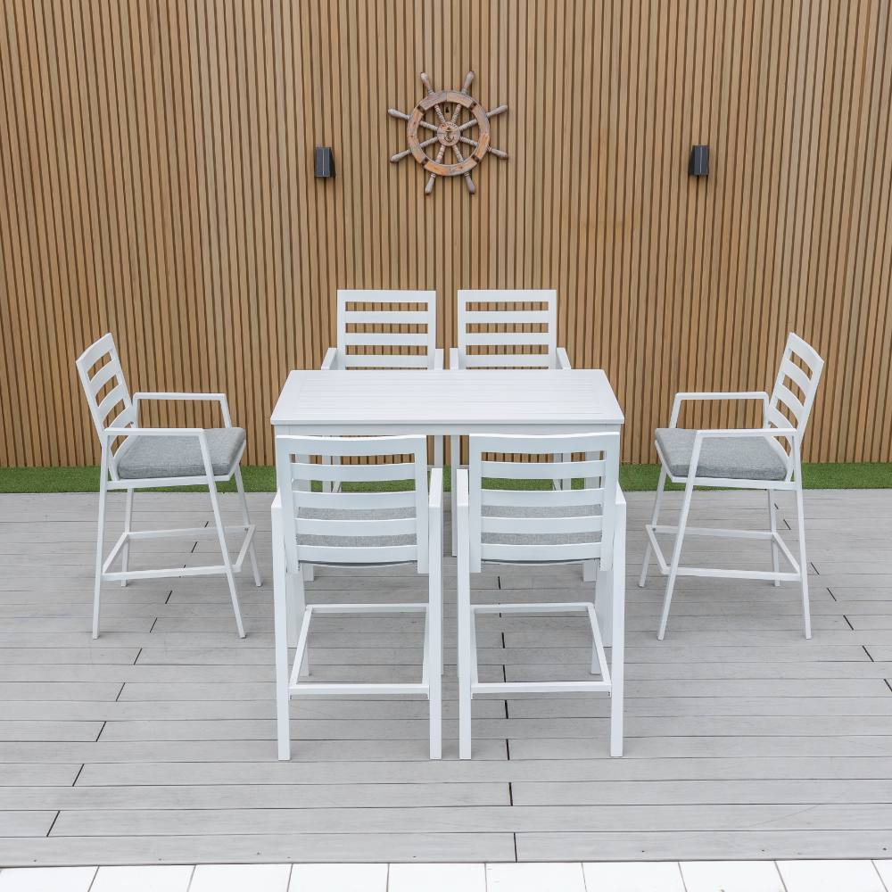 Bondi 7 Piece Bar (140/73) - White image 0