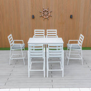 Bondi 7 Piece Bar (140/73) - White image 0