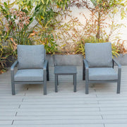 Bondi 3 Piece Lounge - Gunmetal image 0