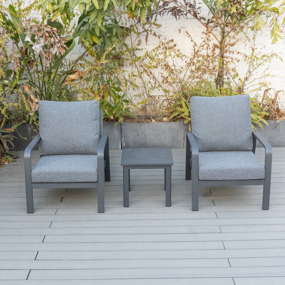Bondi 3 Piece Lounge - Gunmetal image 0