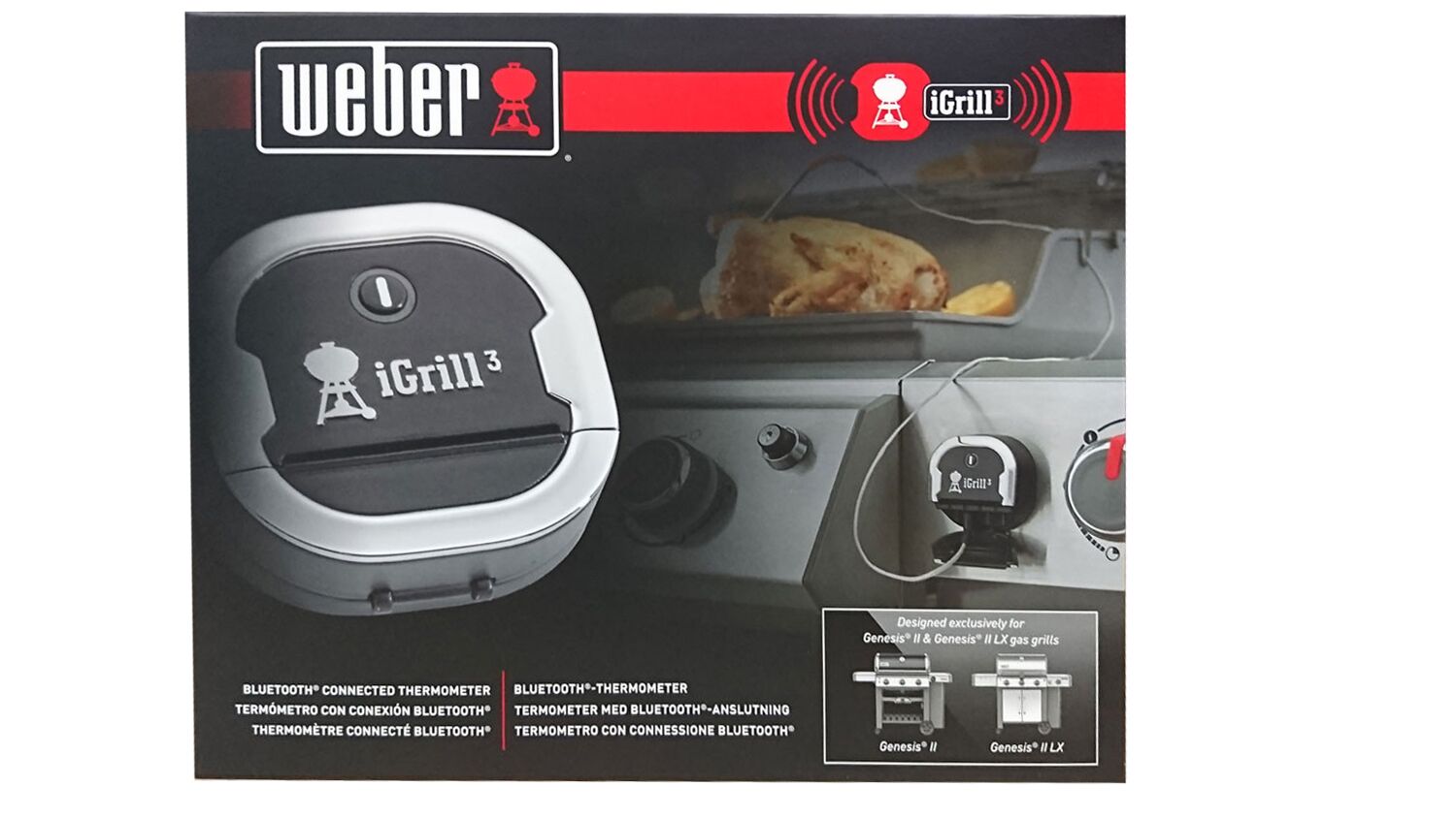 Weber iGrill 3 Bluetooth Thermometer - Suit Weber Genesis II and Spirit II Series image 1
