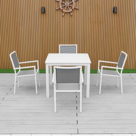 Noosa 5 Piece Dining - White image 1