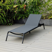 Bondi Armless Sun Lounge - Gunmetal image 0