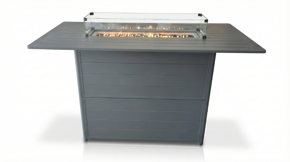 Bondi Bar Gas Fire Pit 7 Piece - Gunmetal image 9