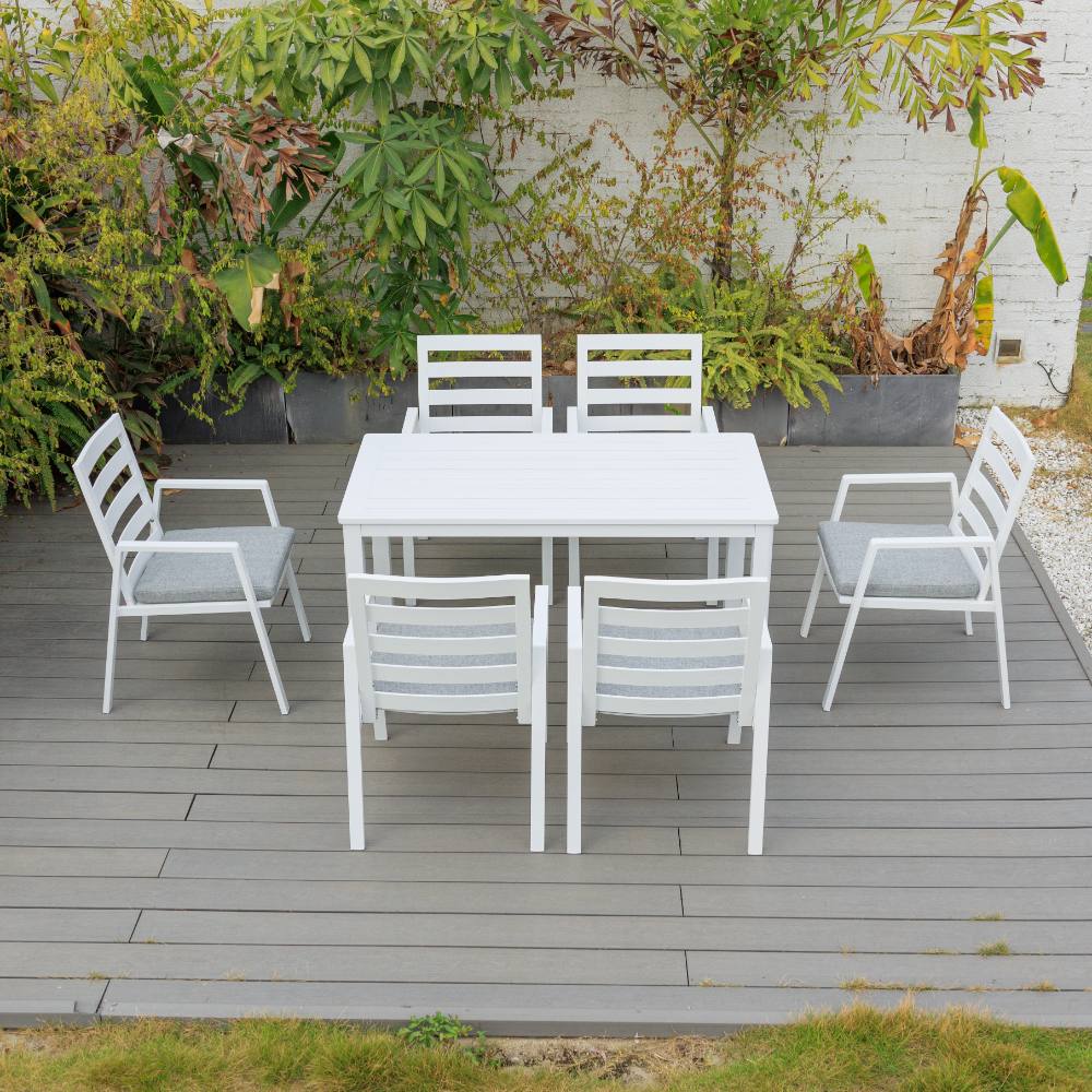 Bondi 7 Piece Dining (140/76) - White image 3