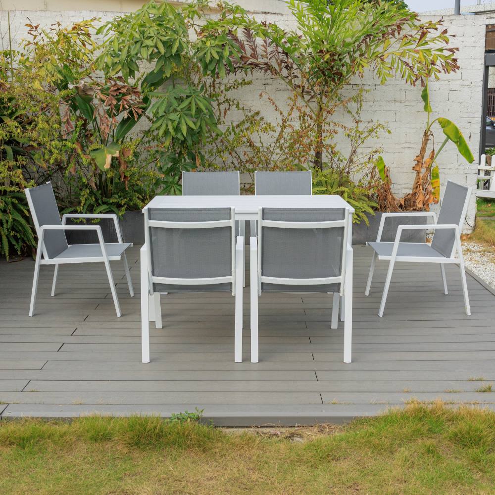 Bondi Sling 7 Piece Dining (140/76) - White image 3