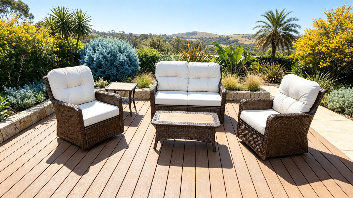Bowral 5-Piece Outdoor Lounge Setting – supplier photograph 1