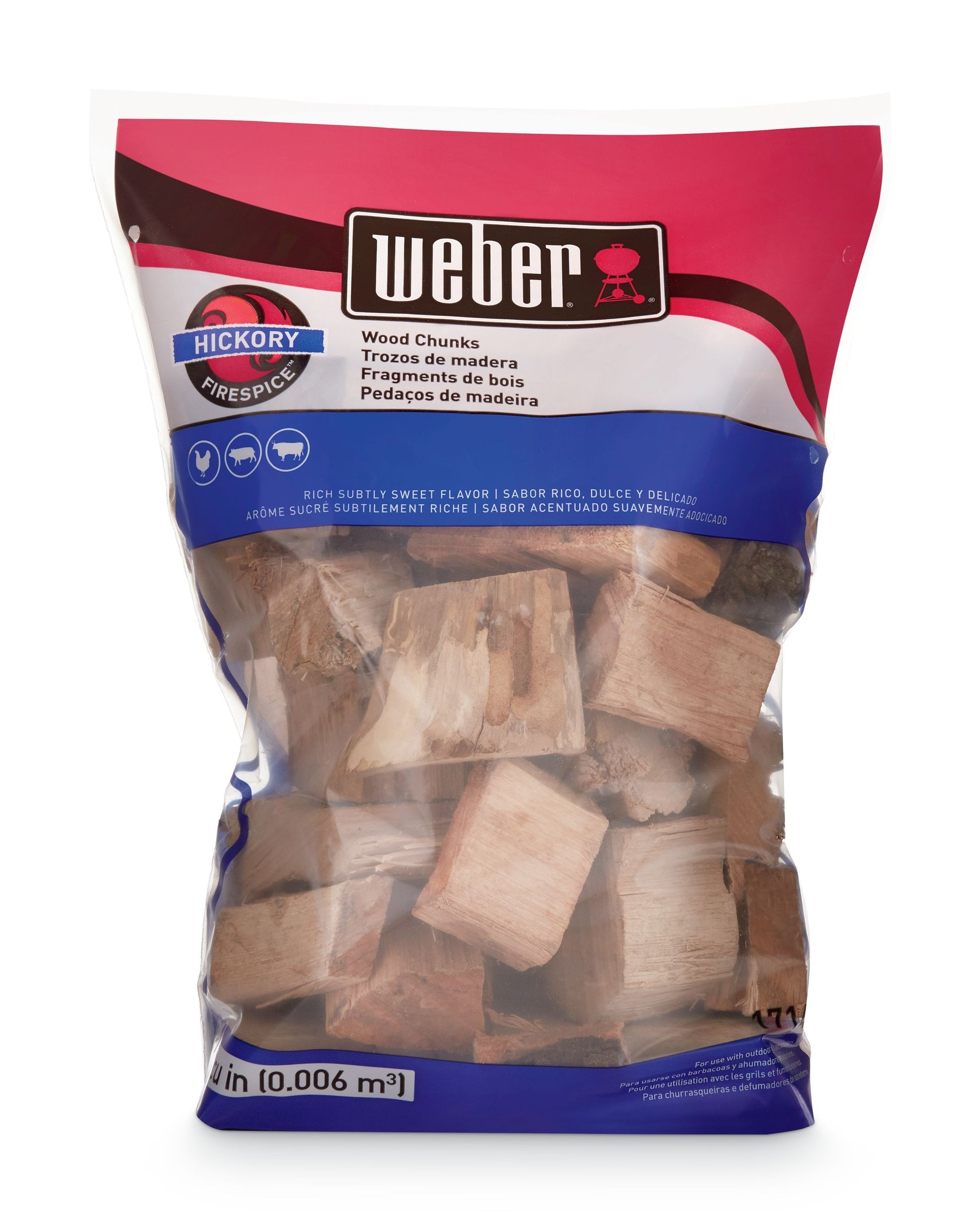 Weber Hickory Wood Chunks product pack