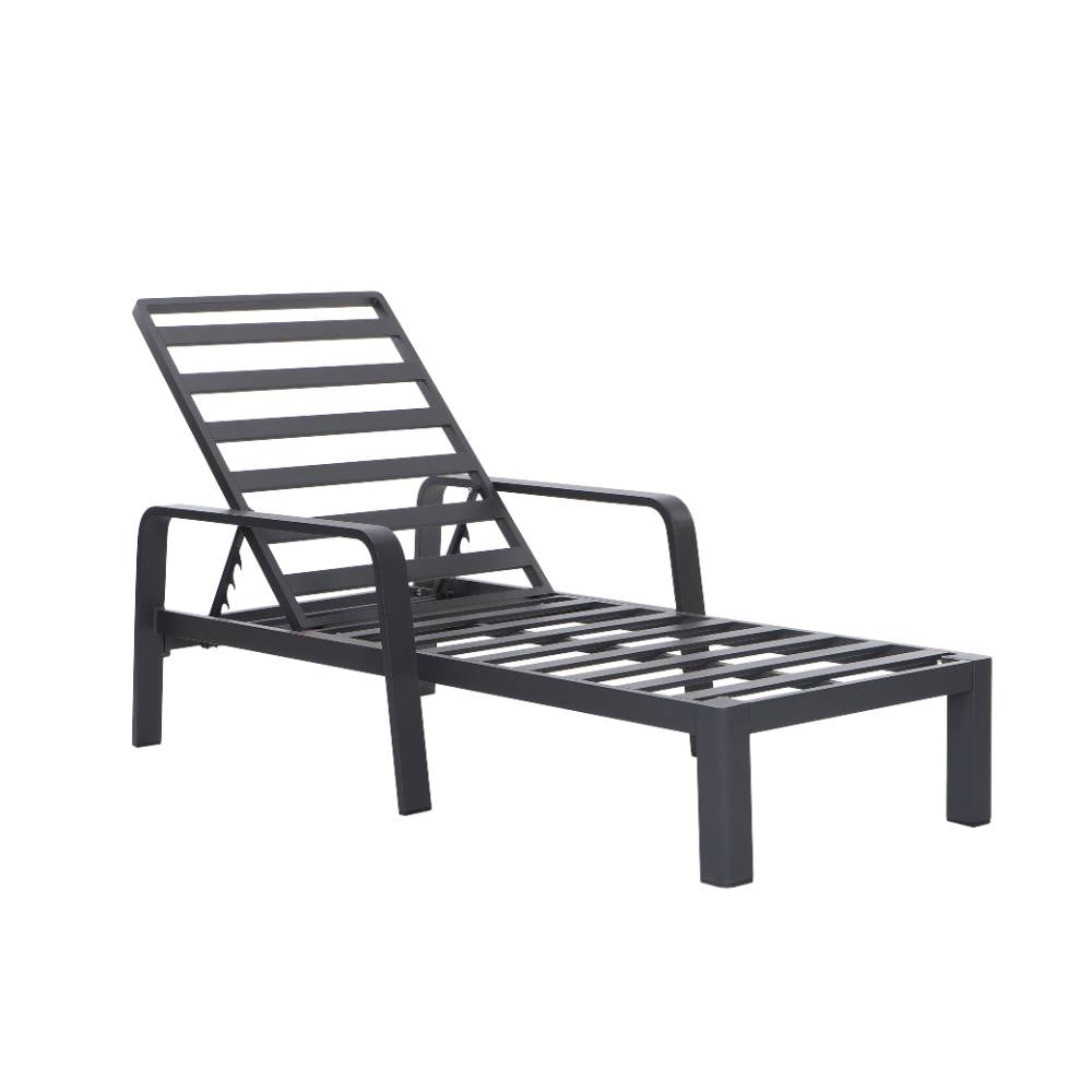 Bondi Sun Lounge with Cushion - Gunmetal image 2