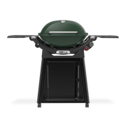 Weber Family Q+ Premium Q3200N+ LPG gas barbecue in Bushland Green