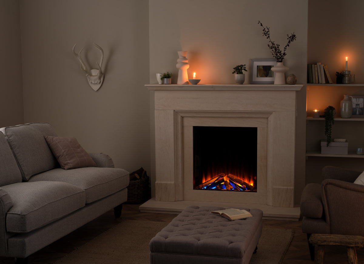 New Forest 650SQ Electric Fire with deluxe Real Logs image 6