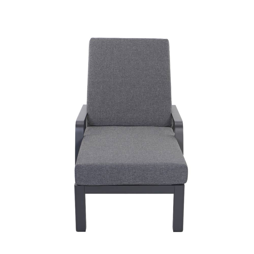 Bondi Sun Lounge with Cushion - Gunmetal image 11