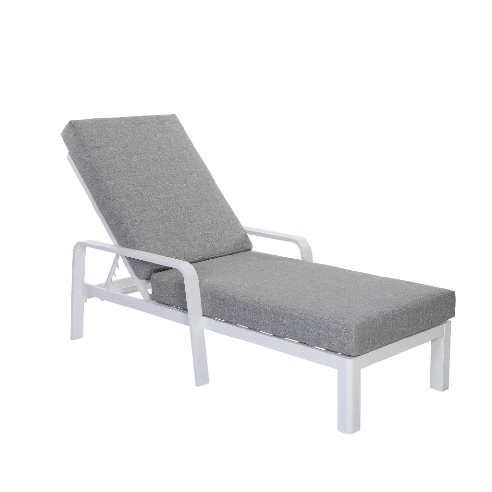 Bondi Sun Lounge with Cushion - White image 0