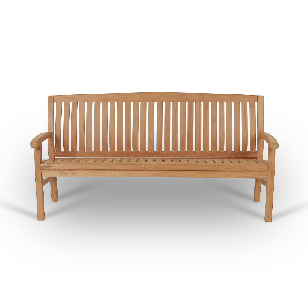 Kingston Teak Timber Bench Seat - 180cm image 1