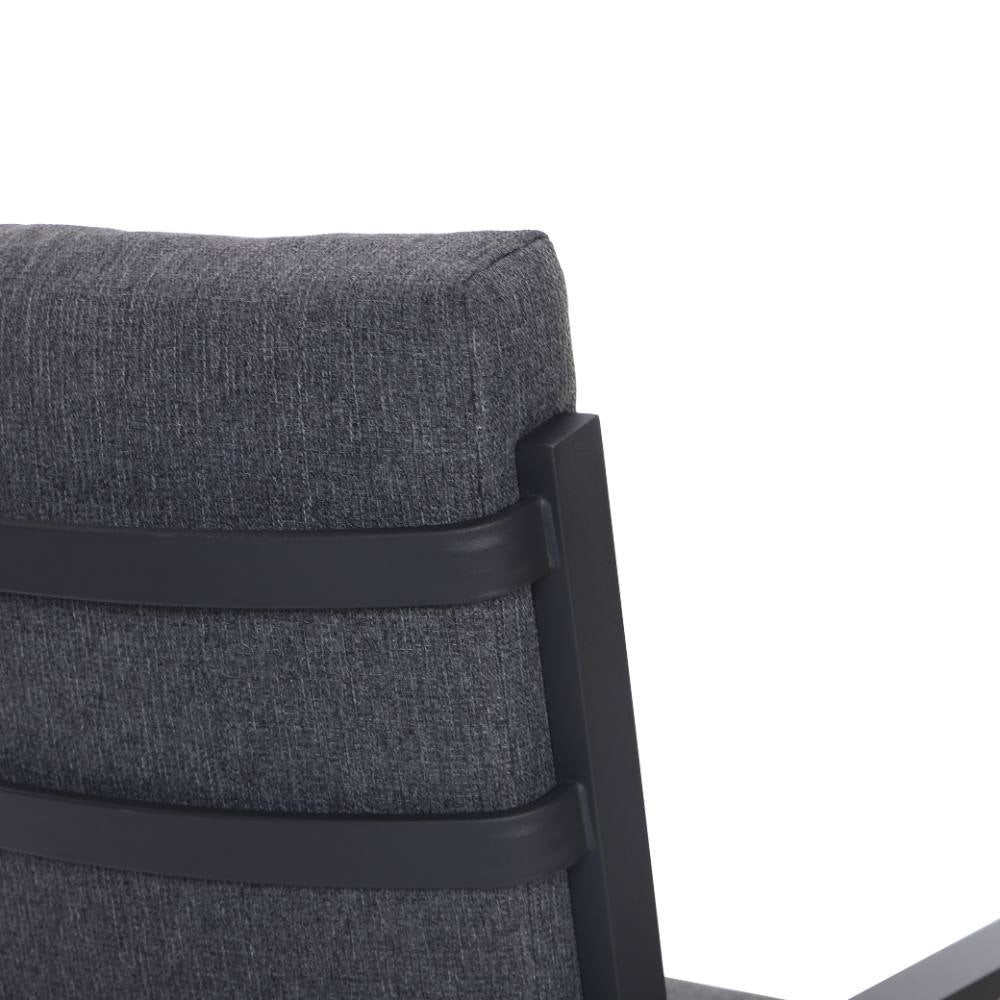 Bondi High Back 7 Piece Dining (160/93) - Gunmetal image 9