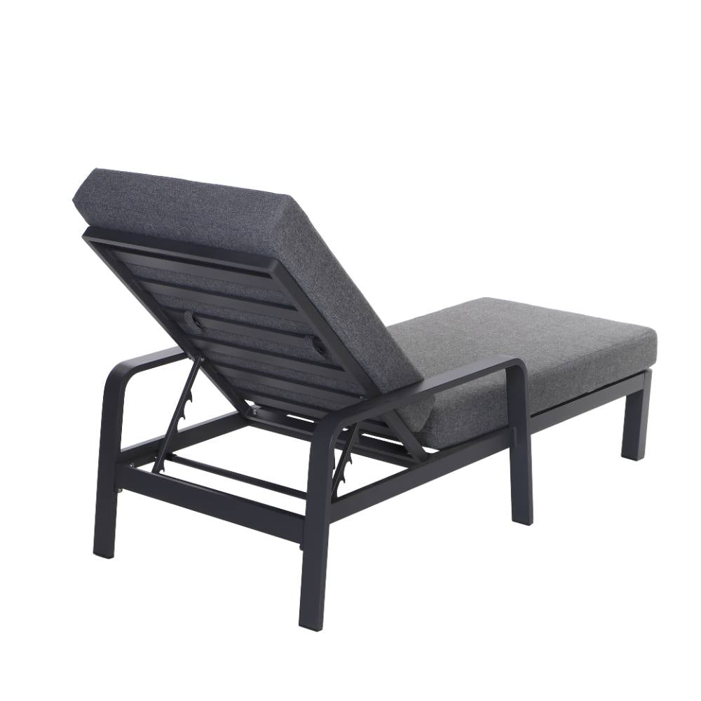 Bondi Sun Lounge with Cushion - Gunmetal image 20