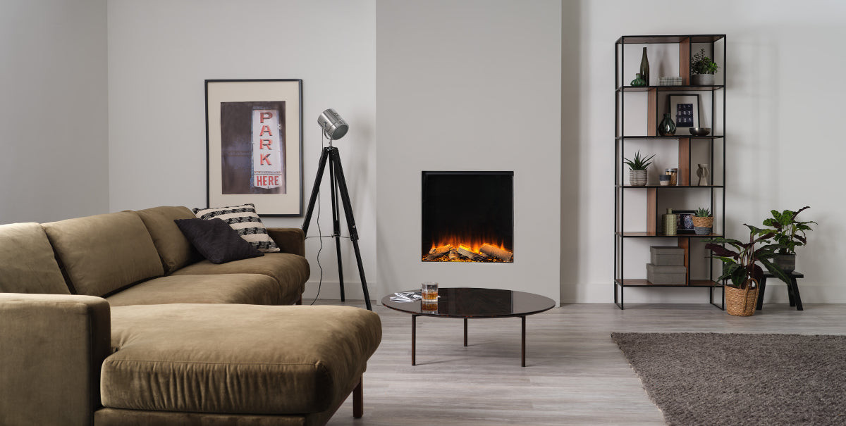 New Forest 650SQ Electric Fire with deluxe Real Logs image 2