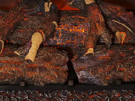 Modern Flame Sunset Charred Oak Log Set image 4
