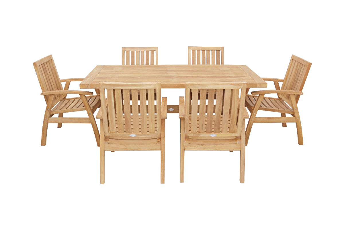 Alexander 7 Piece Teak Dining Setting image 1