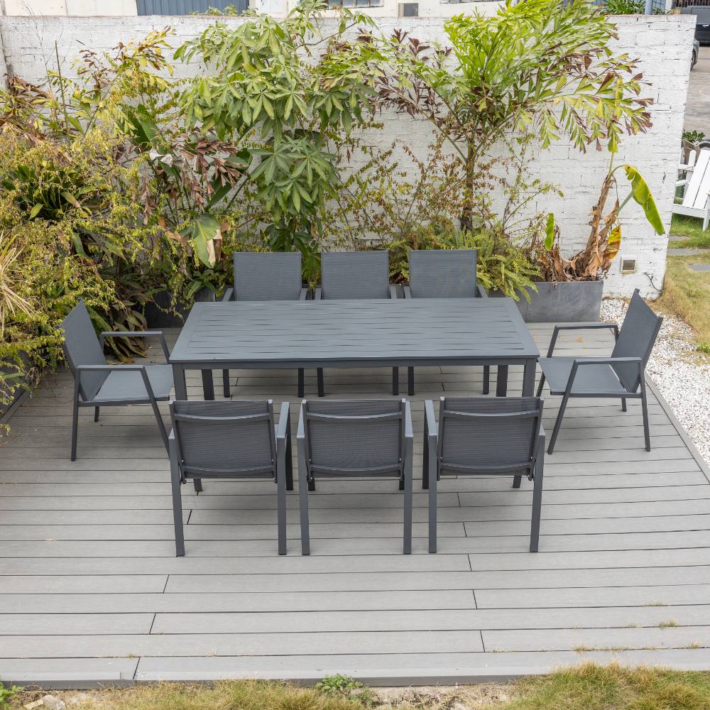Bondi Sling 9 Piece Dining - Gunmetal image 1