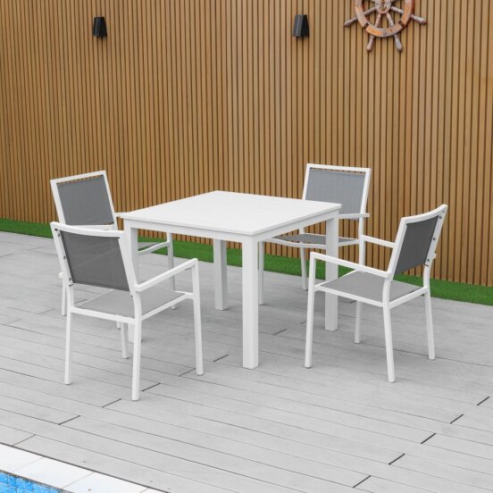 Noosa 5 Piece Dining - White image 2