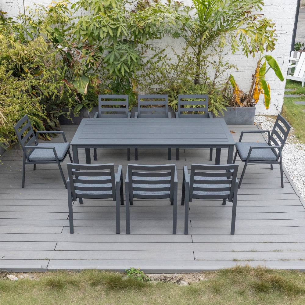 Bondi 9 Piece Dining - Gunmetal image 0