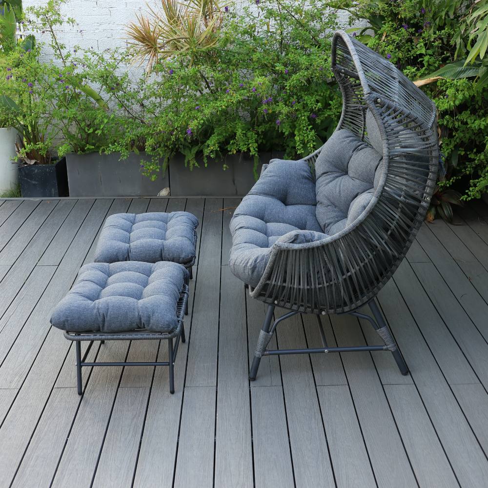 Noosa 3 Piece Balcony Set - Gunmetal image 2