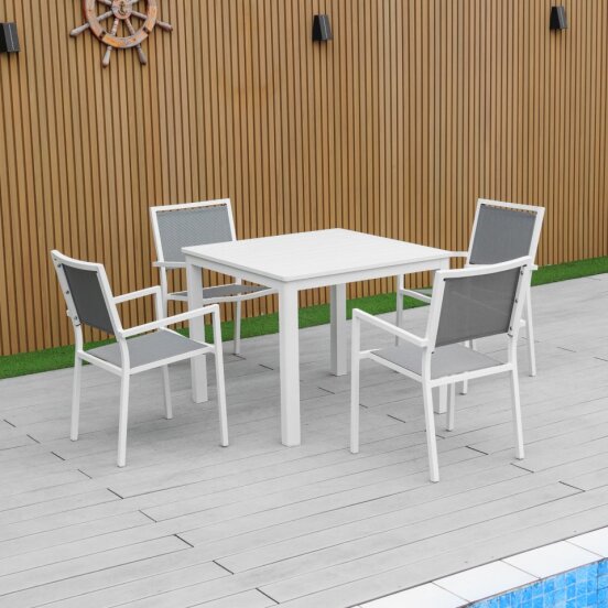 Noosa 5 Piece Dining - White image 4