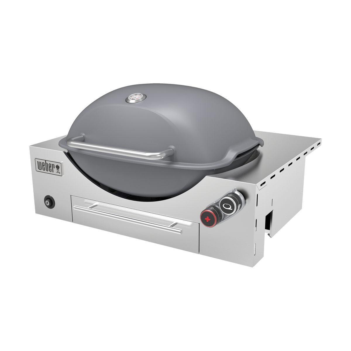 Weber Built-in Q+ Q3600N+ Smoke Grey alternate angle
