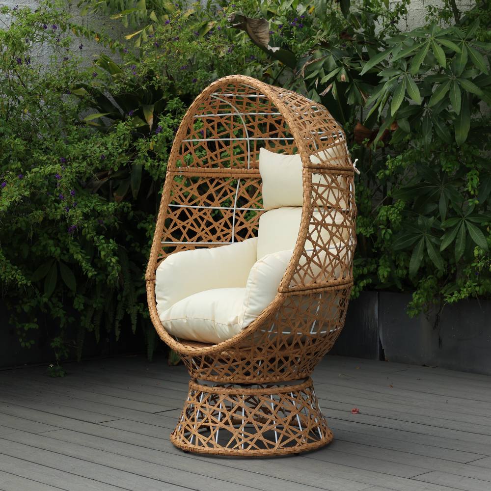 Noosa Swivel Egg Chair - White image 1