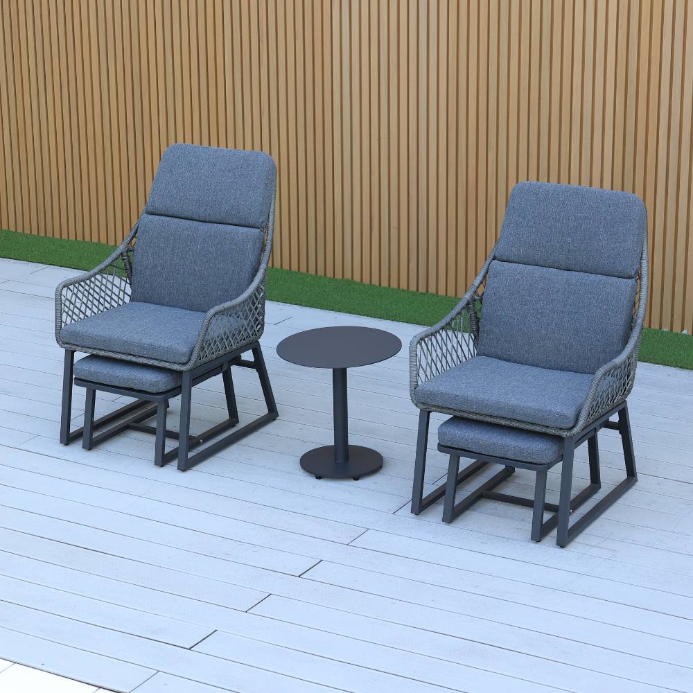 Noosa 5-Piece Chat Setting - Gunmetal image 2