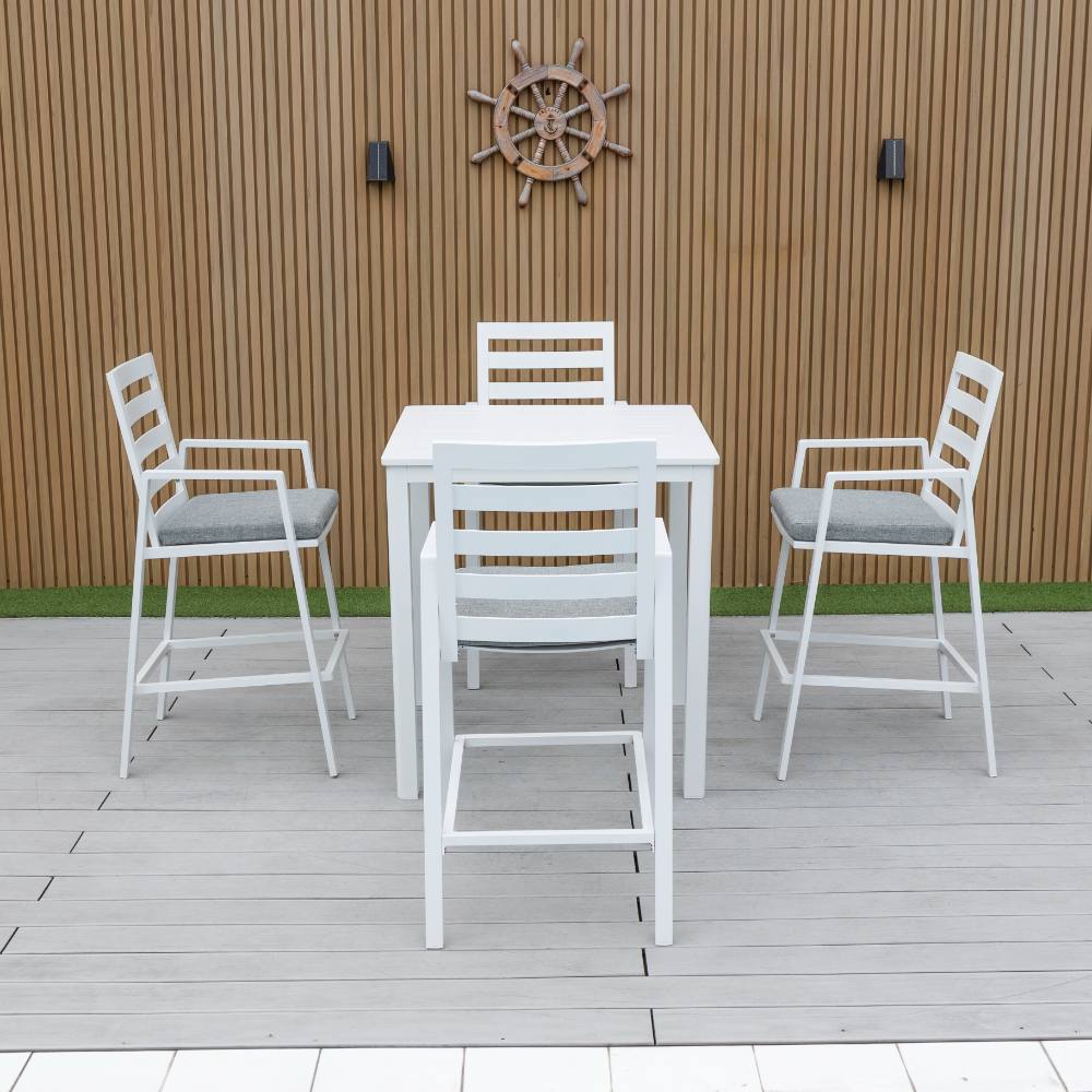 Bondi 5 Piece Square Bar - White image 0