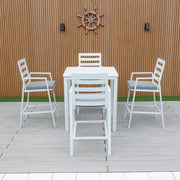 Bondi 5 Piece Square Bar - White image 0