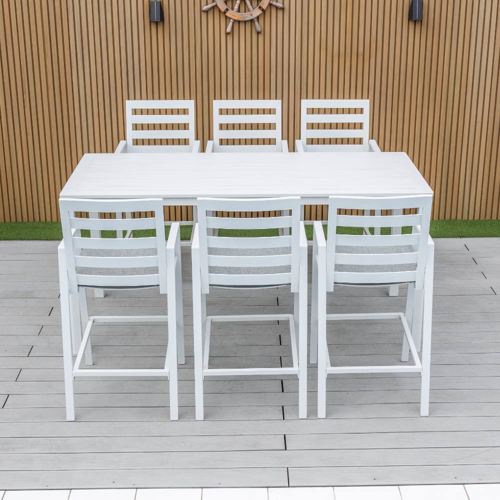 Bondi 7 Piece Bar (210/93) - White image 0