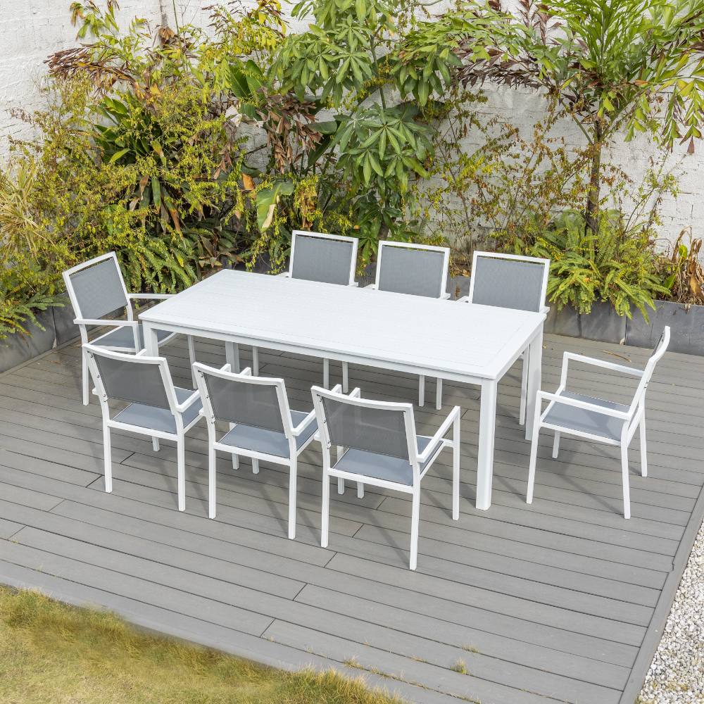 Noosa 9 Piece Dining - White image 2
