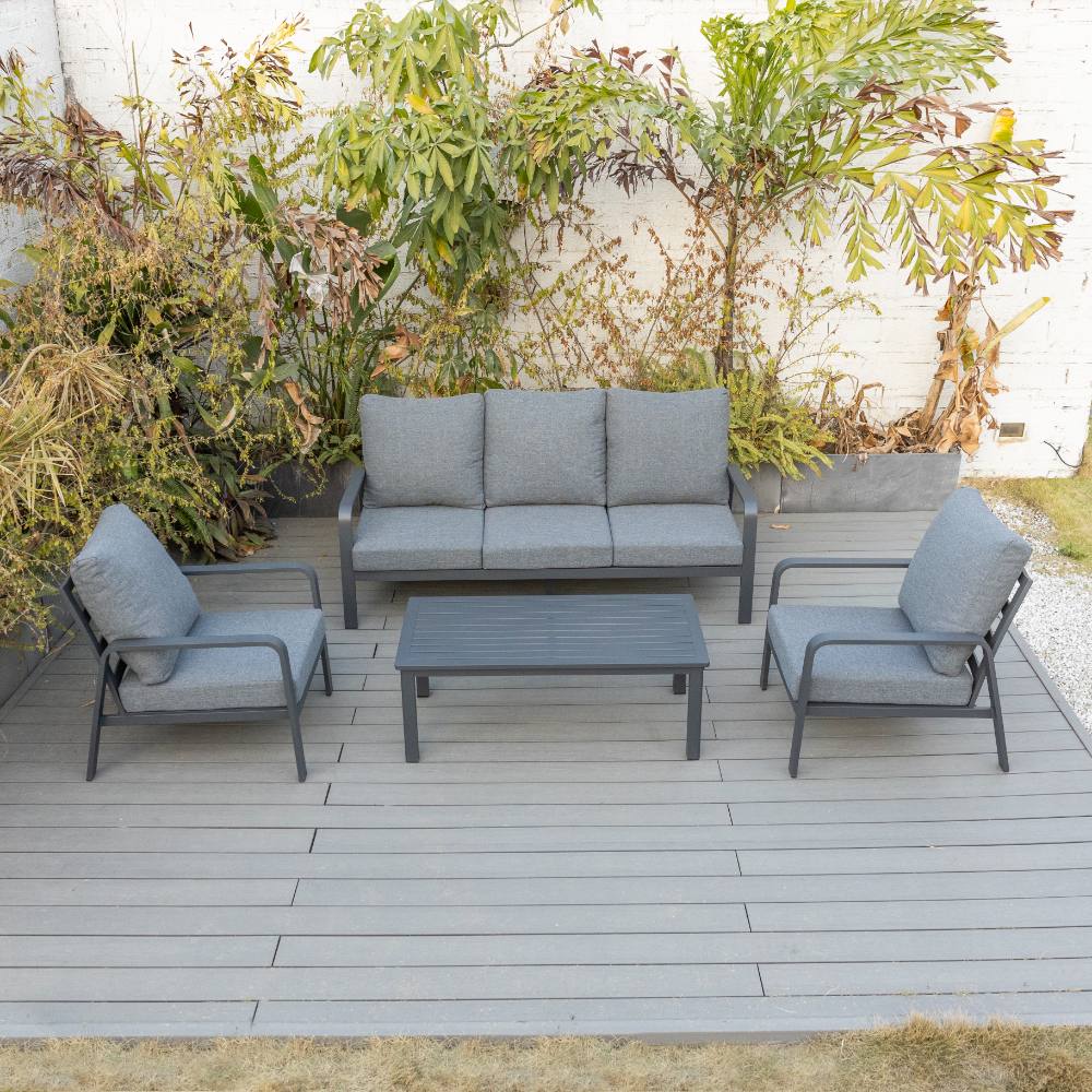 Bondi Triple 4 Piece Lounge - Gunmetal image 0