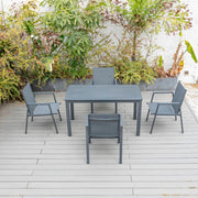 Bondi Sling 5 Piece Dining (140/76) - Gunmetal image 0