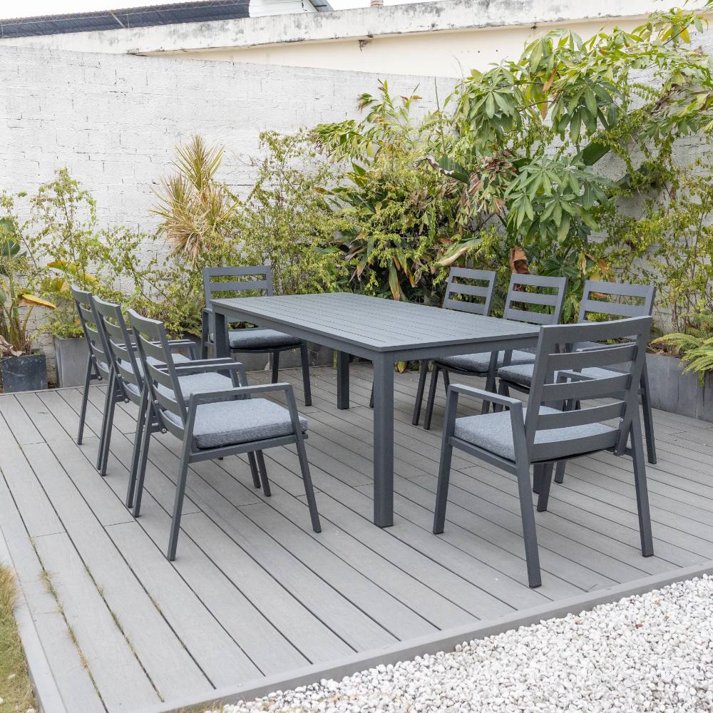 Bondi 9 Piece Dining - Gunmetal image 3