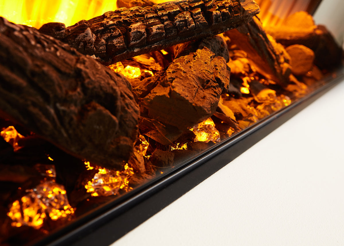 New Forest 1600 Electric Fire with Deluxe Real Logs image 3