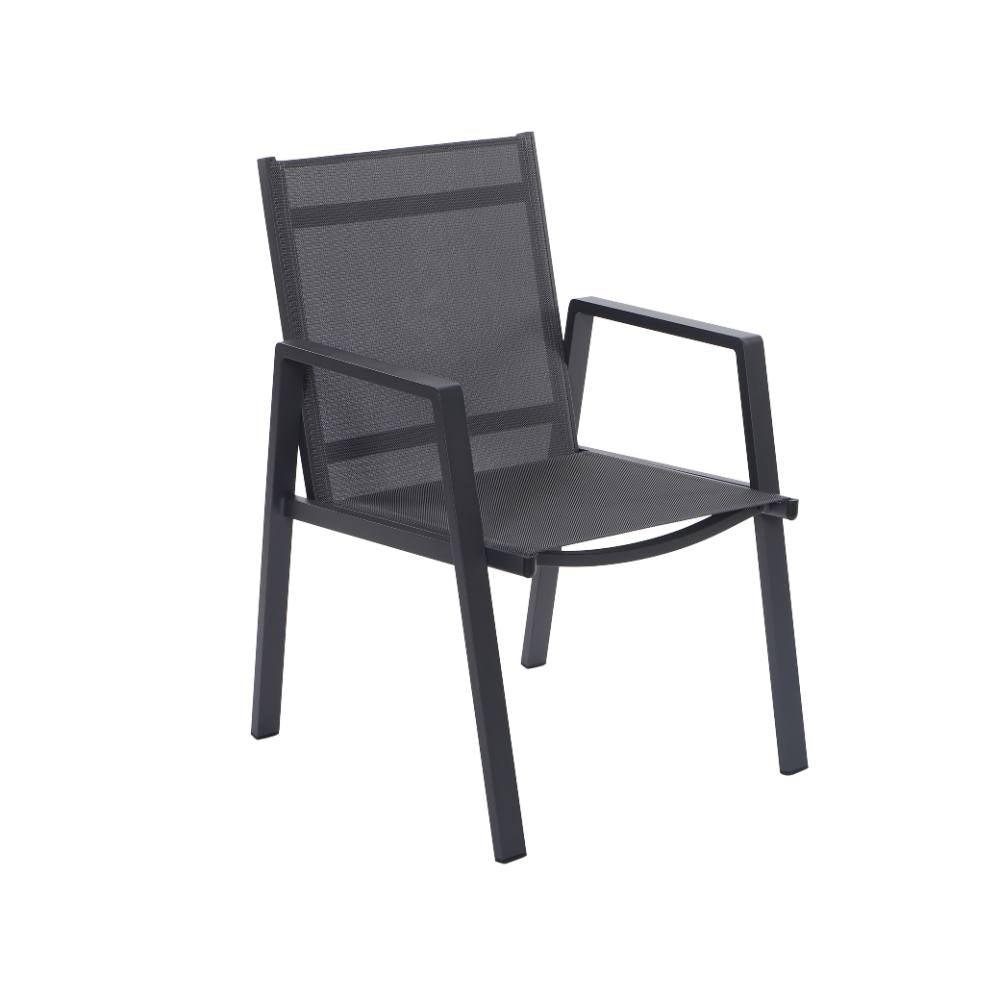 Bondi Sling 7 Piece Dining (140/76) - Gunmetal image 6