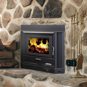 Arrow 1600 Metallic Black Inbuilt Wood Heater image 0