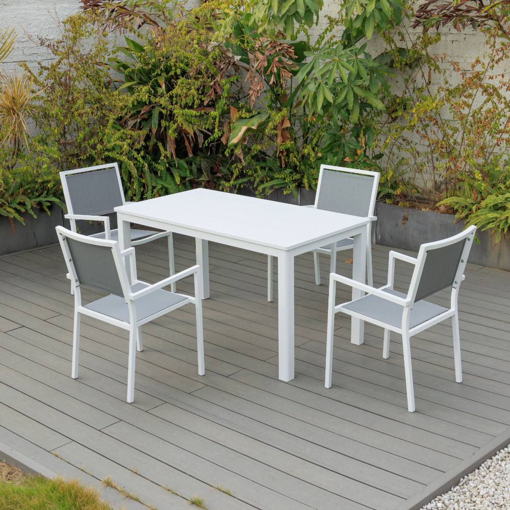 Noosa 5 Piece Dining (140/76) - White image 1