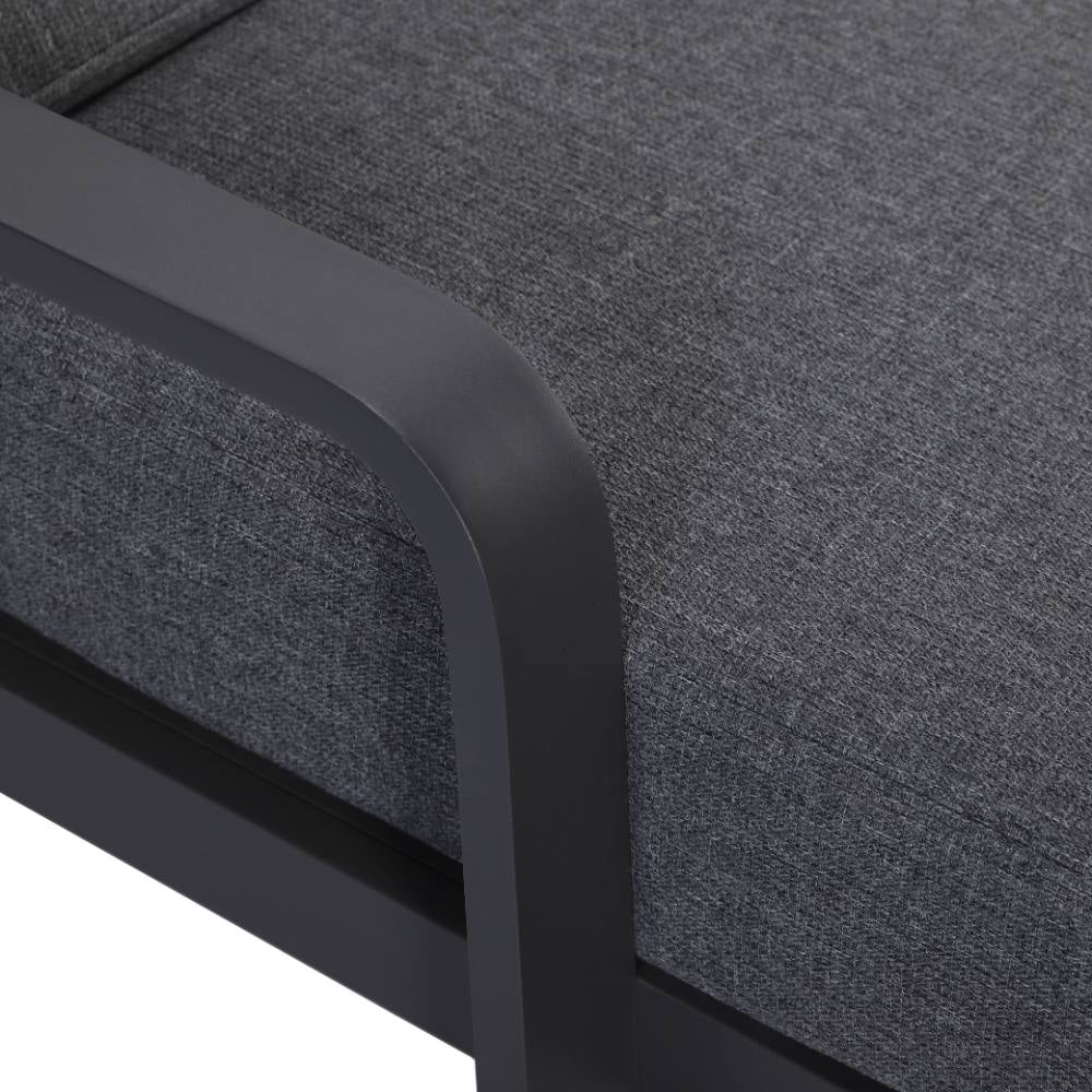 Bondi Sun Lounge with Cushion - Gunmetal image 7