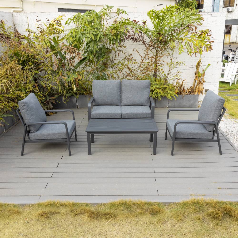 Bondi Double 4 Piece Lounge - Gunmetal image 0