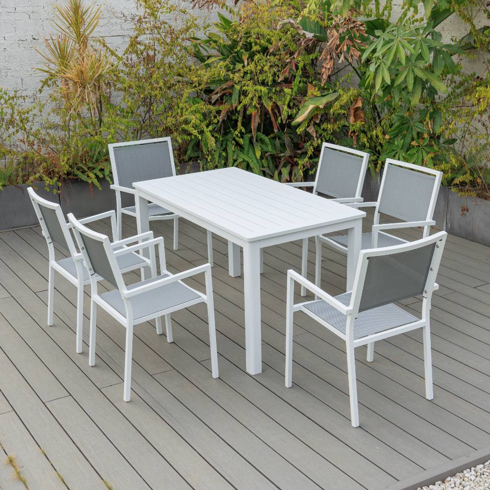 Noosa 7 Piece Dining (140/76) - White image 0