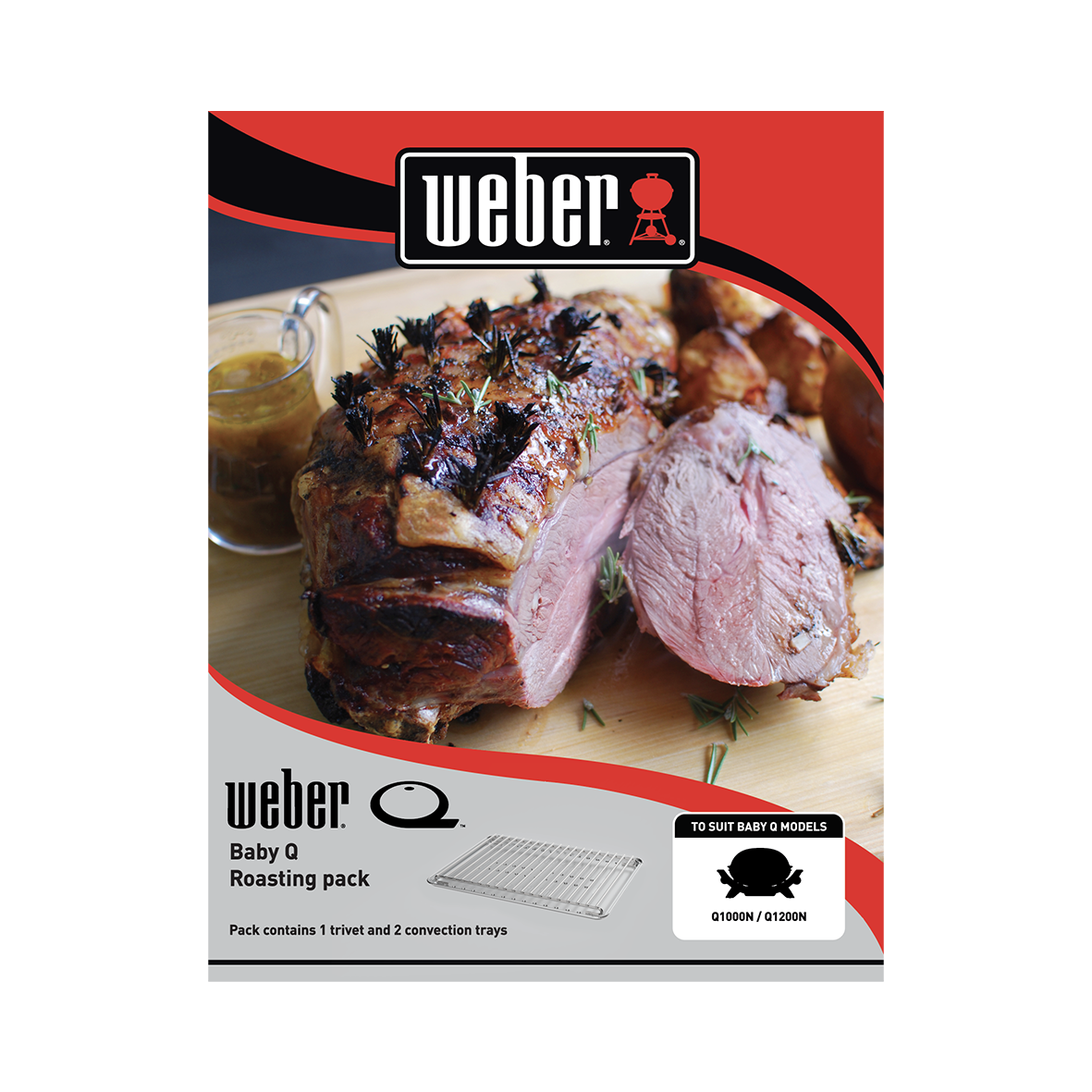 Weber Baby Q Roasting Pack 1000N Series image 2