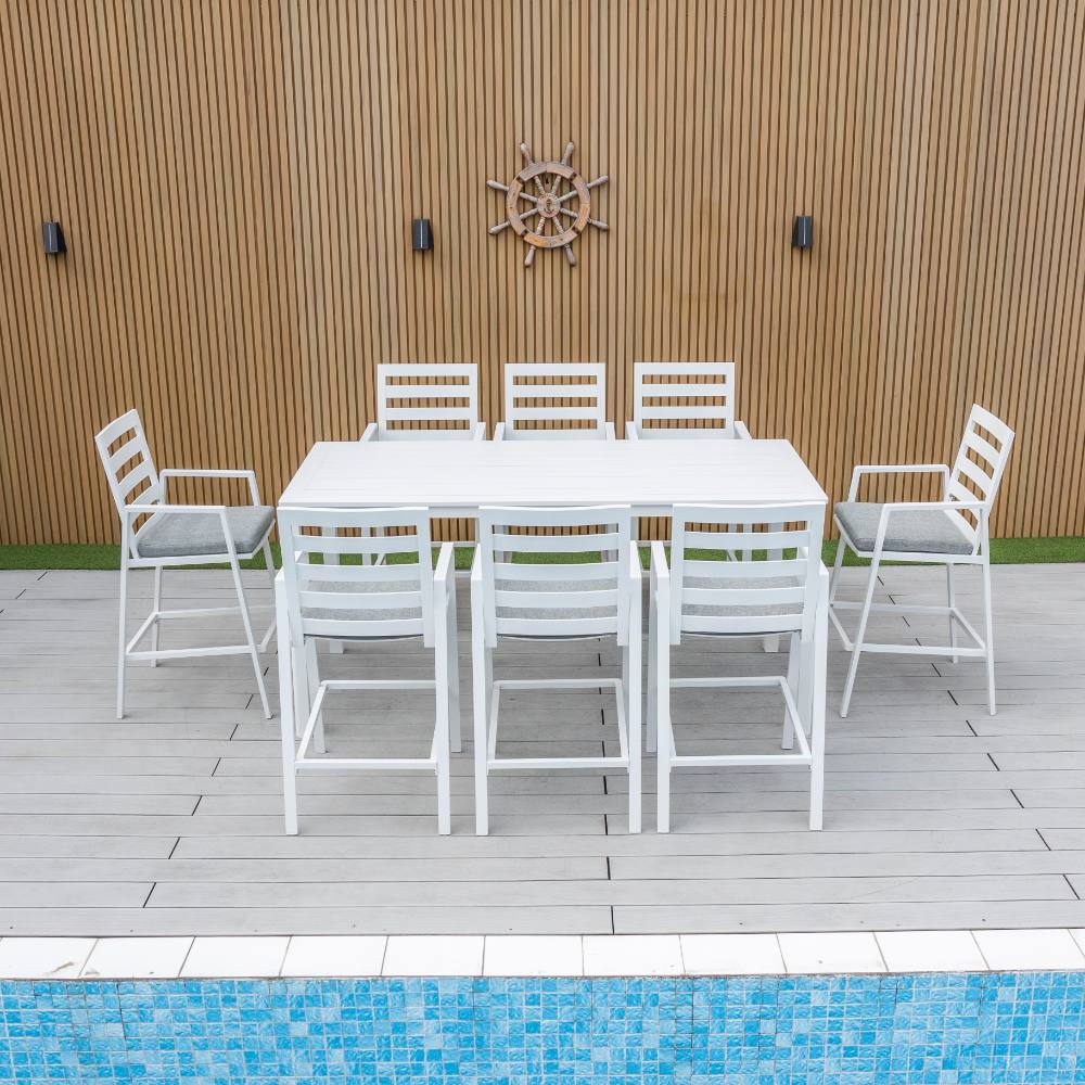Bondi 9 Piece Bar - White image 0