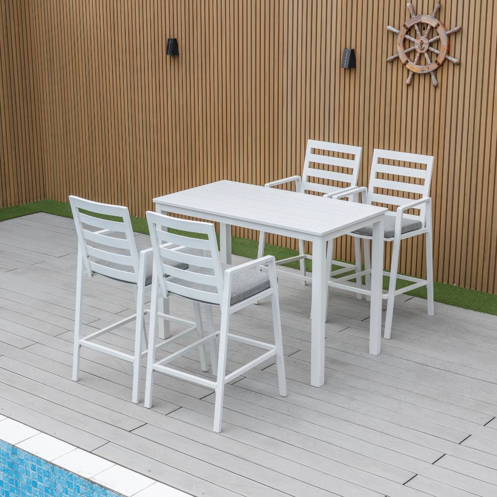 Bondi 5 Piece Bar (140/73) - White image 1