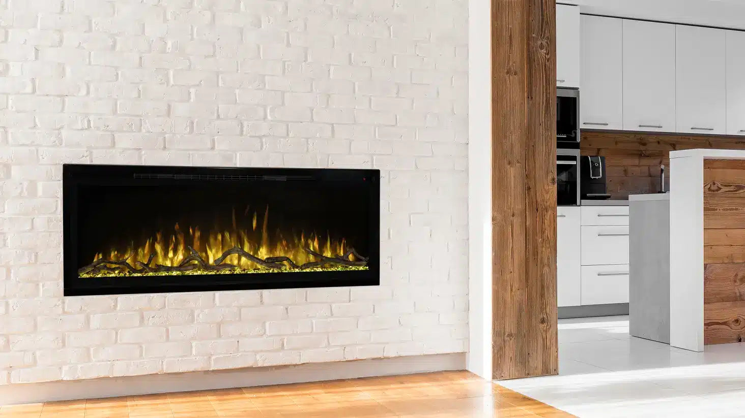 Modern Flame Spectrum 60 inch Slimline With Log Set image 4